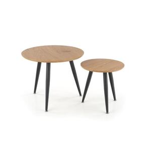 Halmar SADA 2x Konferenční stolek ZENYA 60/40 cm dub/černá V-CH-MENTONA_2-LAW obraz