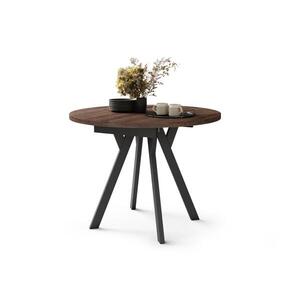 Rozkládací jídelní stůl ARTUR 90/145x90 cm dub/černá 5903631916472 obraz