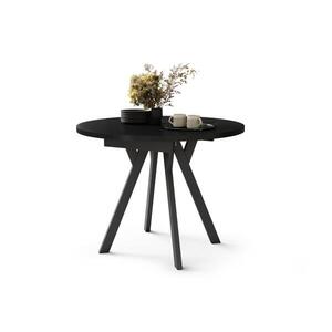 Rozkládací jídelní stůl ARTUR 90/145x90 cm černá 5903631916502 obraz