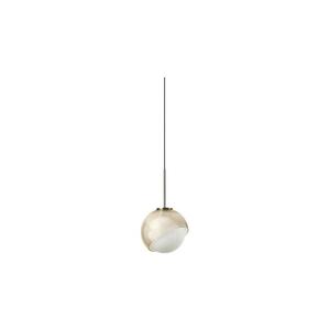 Ideal Lux - LED Lustr na lanku BLOOM 1xG9/3W/230V pr.11, 5cm zlatá/kouřová béžová 366623 obraz