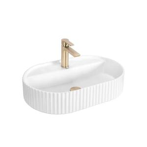 REA-U4002 - Umyvadlo na desku MARCELA 37x60 cm keramika/lesklá bílá REA-U4002 obraz