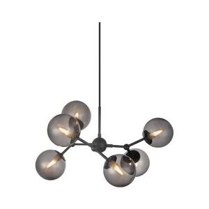 Halo Design 738823 - Lustr na lanku ATOM 6xG9/28W/230V pr. 57 cm černá/k. černá 738823 obraz