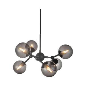 Halo Design 736553 - Lustr na lanku ATOM 6xG9/28W/230V pr. 45 cm černá/k. černá 736553 obraz