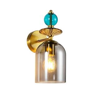 Light Prestige Nástěnná lampa TROPEA 1xE27/15W/230V zlatá/modrá/kouřová béžová/šedá LP-2004/1W SM obraz