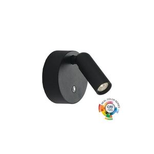 Ideal Lux -LED Stm nabíjecí nástěnné bodové svítidlo BEAN LED/3W/5V CRI 95 černá 350240 obraz