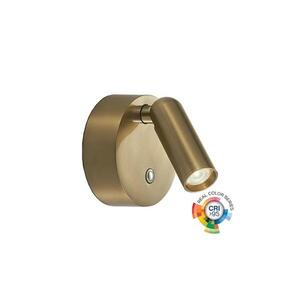 Ideal Lux - LED Stm nabíjecí nástěnné bodové svítidlo BEAN LED/3W/5V CRI95 mosaz 350264 obraz