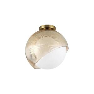 Ideal Lux - Stropní svítidlo BLOOM 1xE27/42W/230V pr. 30 cm zlatá/kouřová béžová 366593 obraz