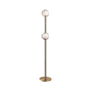 Ideal Lux - LED Stojací lampa BLOOM 2xLED/5, 5W/230V CRI 90 zlatá/kouřová béžová 366616 obraz