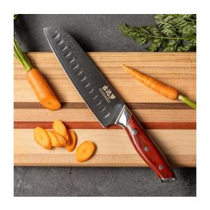 Gudaro -Damaškový Santoku kuchyňský nůž KENSHO 7", 67 vrstev oceli, délka 17, 5cm GD1002-E obraz