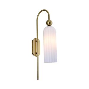 Light Prestige Nástěnná lampa PIEGA 1xE14/40W/230V mosaz/bílá LP-939/1W white obraz