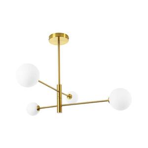 Light Prestige Lustr na tyči DORADO 4xG9/40W/230V zlatá LP-002/4P obraz