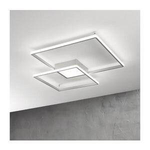 Ondaluce - LED Stmívatelné stropní svítidlo DOWEL LED/46W/230V 55x55 cm stříbrná PL.DOWEL/SILVER-PC obraz