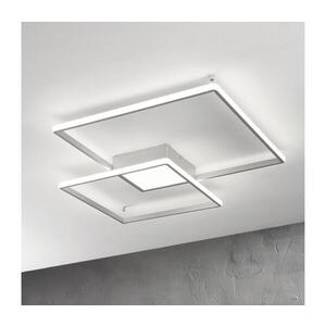 Ondaluce - LED Stmívatelné stropní svítidlo DOWEL LED/60W/230V 75x75 cm stříbrná PL.DOWEL/SILVER-GR obraz