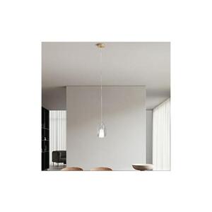 Ondaluce - Lustr na lanku TH 1xE27/15W/230V pr. 19 cm zlatá/čirá SO.TH/1-TRASPA obraz
