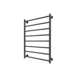 Mario-Radiators Koupelnový žebříkový radiátor INOX FLAT 163W/230V 77x53 cm nerez/antracit 1.4.048083.GR obraz