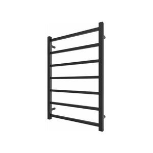 Mario-Radiators Koupelnový žebříkový radiátor INOX TOKIO 161W/230V 77x53 cm nerez/černá 1.072.048844.BM obraz