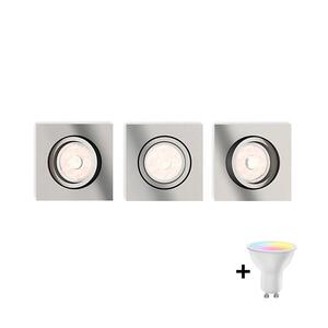Philips -SADA 3x LED RGBW Stmív. podhledové svítidlo DONEGAL 1xGU10/4, 8W/230V+DO P1944+3xAI2363 obraz