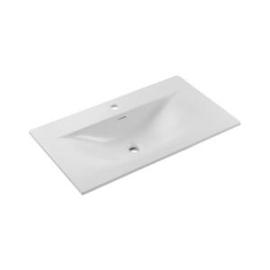 COMAD SKY 1 80 DP MATT WHITE - Zápustné umyvadlo SKY 46x81 cm matná bílá SKY 1 80 DP MATT WHITE (E-8099-80) obraz