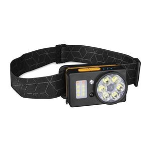 - LED Nabíjecí čelovka se senz. a funkcí powerb. LED/1200 mAh IP44 černá 50006221 obraz