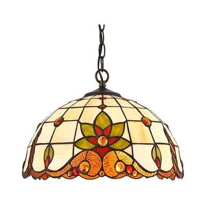 Prezent - Lustr na řetězu TIFFANY 2xE27/60W/230V obraz