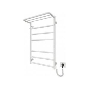 Mario-Radiators Koupelnový žebříkový radiátor HOME 95W/230V 77x53 cm nerez/bílá pravá 2.9.046190.WM obraz
