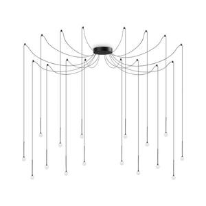 Ideal Lux - LED Lustr na lanku LUCCIOLA 16xLED/16W/230V CRI 90 pavouk černá 284002 obraz