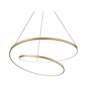 Ideal Lux - LED Stmívatelný lustr na lanku OZ LED/55W/230V pr. 80cm CRI 90 zlatá 304595 obraz