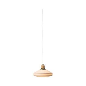 Halo Design 744091-Lustr na lanku PARIS 1xE14/40W/230V pr. 24 cm krém./mosaz/dub 744091 obraz