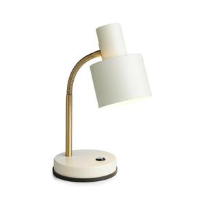 Halo Design 746910 - Stolní lampa VOGUE 1xE27/40W/230V krémová/mosaz 746910 obraz