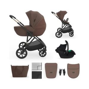 KINDERKRAFT - Kombinovaný kočárek 3v1 PRIME 3 Velvet Mocca KSPRIM03BRW3000 obraz