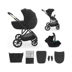 KINDERKRAFT - Kombinovaný kočárek 3v1 PRIME 3 Venezian Black KSPRIM03BLK3000 obraz