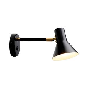 Halo Design 747450 - Nástěnná lampička STYLE 1xE14/25W/230V černá/mosaz 747450 obraz