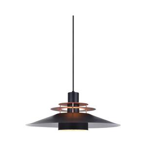 Halo Design 744503 - Lustr na lanku RIVOLI 1xE27/40W/230V pr. 50 cm černá/měděná 744503 obraz