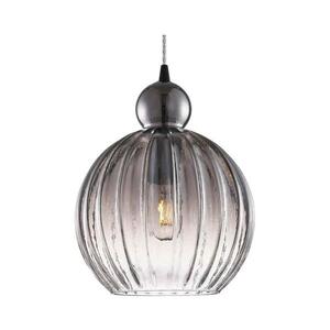 Halo Design 737338- Lustr na lanku BALL BALL 1xE27/40W/230V pr. 32 cm kouř. šedá 737338 obraz