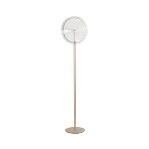 Ondaluce - LED Stmívatelná stojací lampa JOKEY LED/15W/230V 170 cm zlatá/čirá PT.JOKEY/TRASP obraz