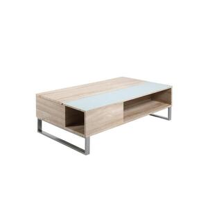 Konferenční stolek se zvedací deskou ENZO 110x60 cm bílá/dub sonoma 0000063722 obraz