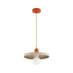 Lustr na lanku LITO 1xE27/15W/230V béžová/měděná 61537 obraz