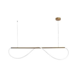 Light Prestige LED Lustr na lanku MELECA LED/36W/230V 3000/4000/6000K 160 cm zlatá LP-2345/1P M GD obraz
