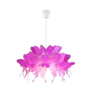 Light Prestige Dětský lustr FARFALLA 1xE27/60W/230V růžová LP-3439/1P dark pink obraz