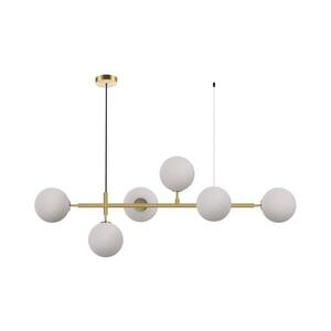Light Prestige Lustr na lanku ALISA 6xE14/40W/230V zlatá LP-005/6P WH obraz