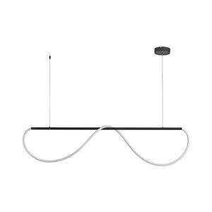 Light Prestige LED Lustr na lanku MELECA LED/36W/230V 3000/4000/6000K 160 cm černá LP-2345/1P M BK obraz