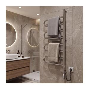 Mario-Radiators Elekt. otočný sušák na ručníky TRISTAR 105W/230V 102, 5x44, 5cm IP44 nerez/l.chrom 2.3.0507.11.P obraz