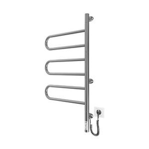 Mario-Radiators Elekt. otočný sušák na ručníky TRISTAR 80W/230V 82, 5x44, 5 cm IP44 nerez/l. chrom 2.3.0506.11.P obraz