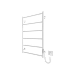 Mario-Radiators Koupelnový žebříkový radiátor CLASSIC 110W/230V 81x52 cm nerez/bílá pravá 2.3.0703.10.WM obraz