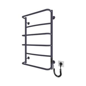 Mario-Radiators Koupelnový žebříkový radiátor LUX 105W/230V 81x52 cm nerez/antracit pravá 2.9.045844.GR obraz
