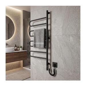 Mario-Radiators Elektr. otočný sušák na ručníky TRISTAR 105W/230V 102, 5x44, 5 cm IP44 nerez/černá 2.3.0507.11.BM obraz
