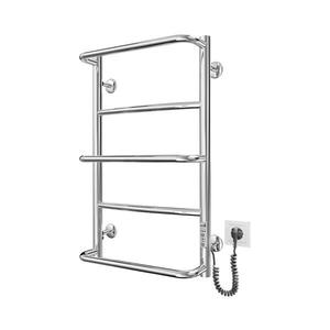 Mario-Radiators Koupelnový žebříkový radiátor LUX 65W/230V 66x42 cm nerez/lesklý chrom pravá 2.3.0313.10.P obraz