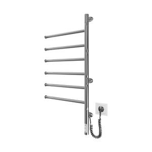 Mario-Radiators Elektr. otočný sušák na ručníky VEER 80W/230V 82, 5x44, 5 cm nerez/lesklý chrom 2.3.0408.11.P obraz