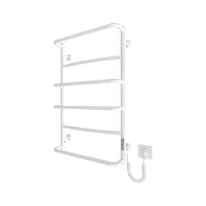 Mario-Radiators Koupelnový žebříkový radiátor LUX 105W/230V 81x52 cm nerez/bílá pravá 2.3.0315.10.WM obraz