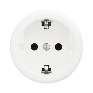 lap - Retro zásuvka domovní bez rámečku SCHUKO 230V/16A sněhově bílá W/ZS obraz